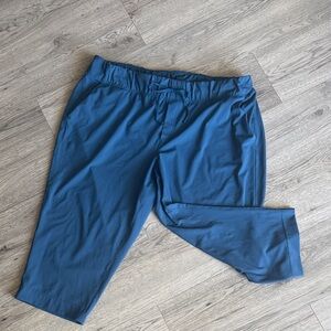 Livi Active by Lane Bryant Blue Elastic-Waist Athletic Pants